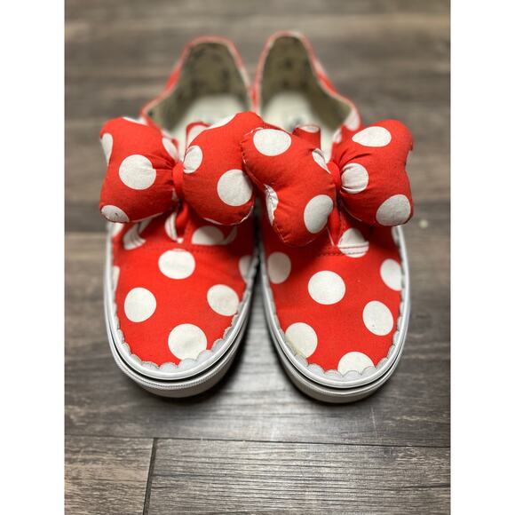 Rare Disney x Vans Authentic Gore Minnie Red Bow Women’s 11 / Men’s 9.5 EUC - Picture 3 of 9